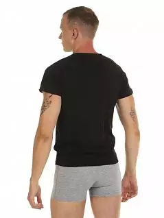 Мужская футболка с v-вырезом черного цвета DonDon RT502-01_03